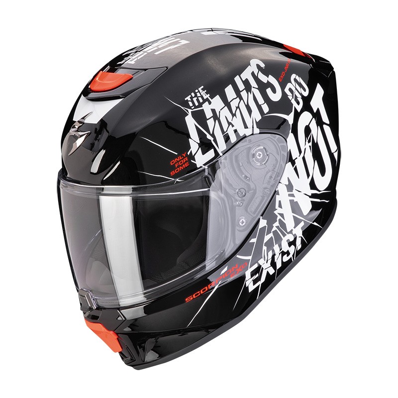 Casco Integrale Scorpion EXO-JNR Boum Black White helmet casque