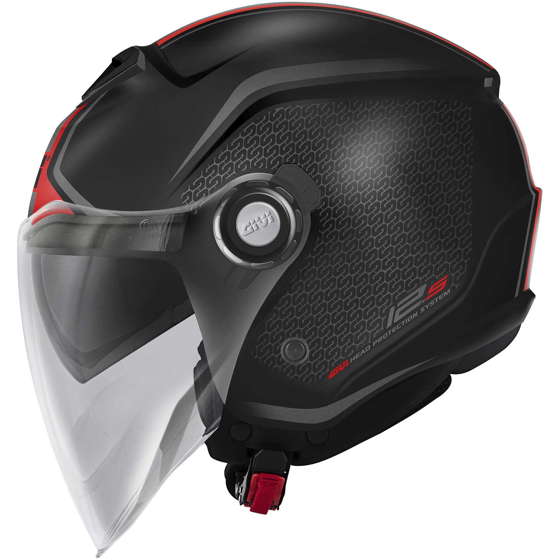 Casco Givi 12.5 Touch black red helmet casque