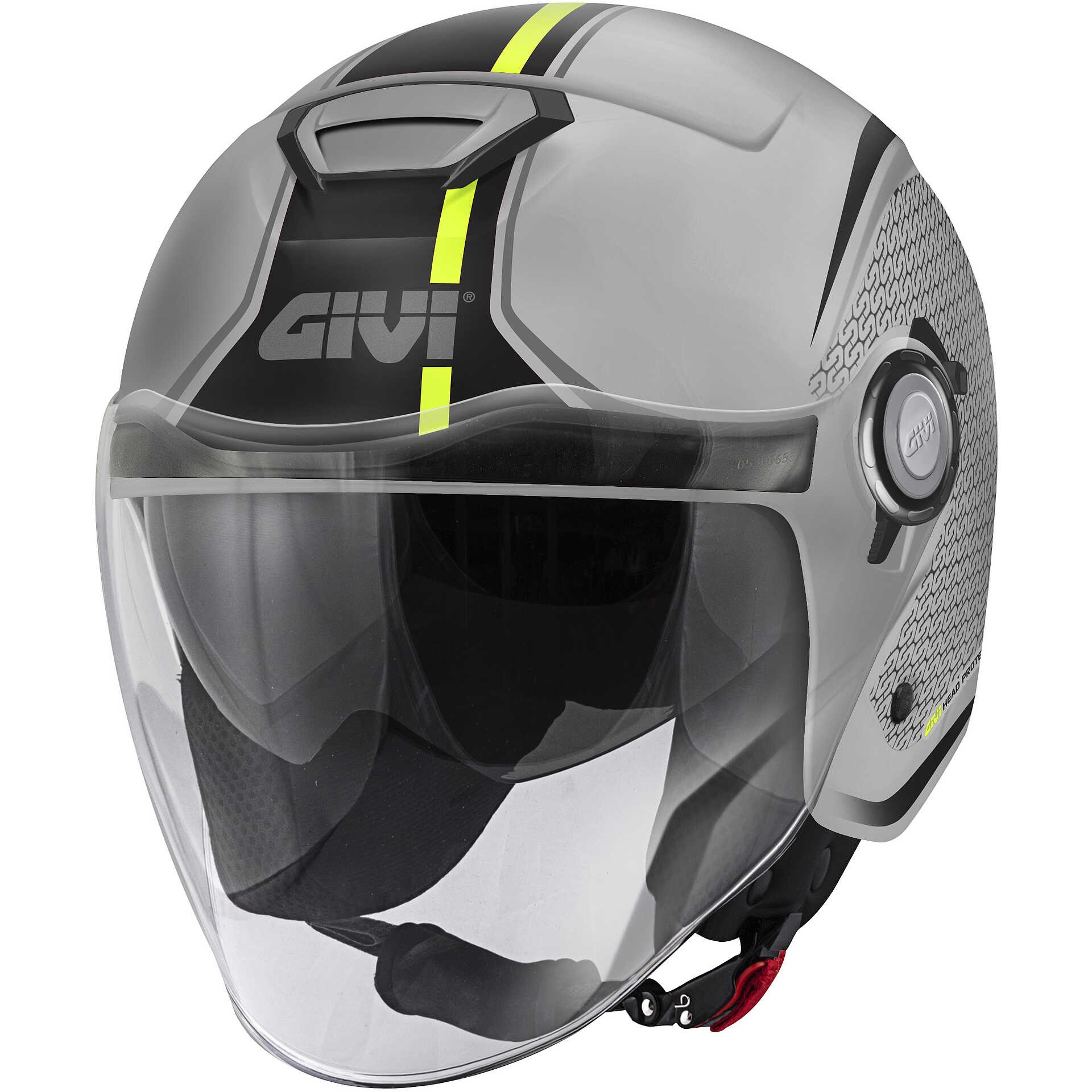 Casco Givi 12.5 Touch matt grey yellow helmet casque