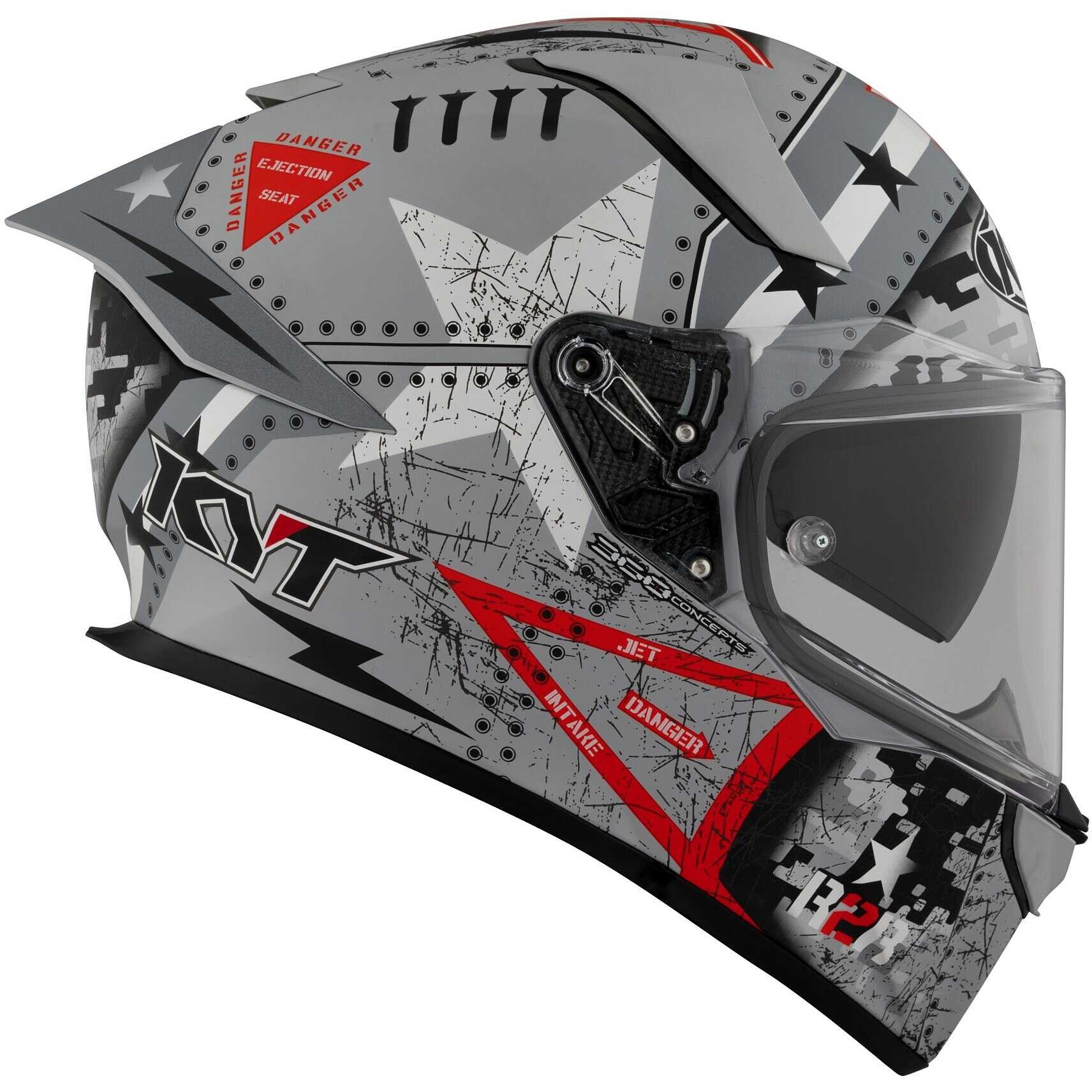 Casco integrale KYT R2R Max Assault helmet Casque