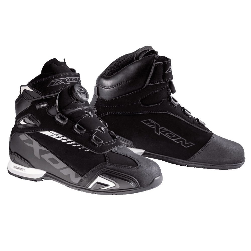 Scarpe Lady moto IXON BULL 2 WP black white shoes
