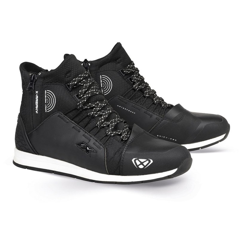 Scarpe Lady moto IXON Freaky WP black white shoes