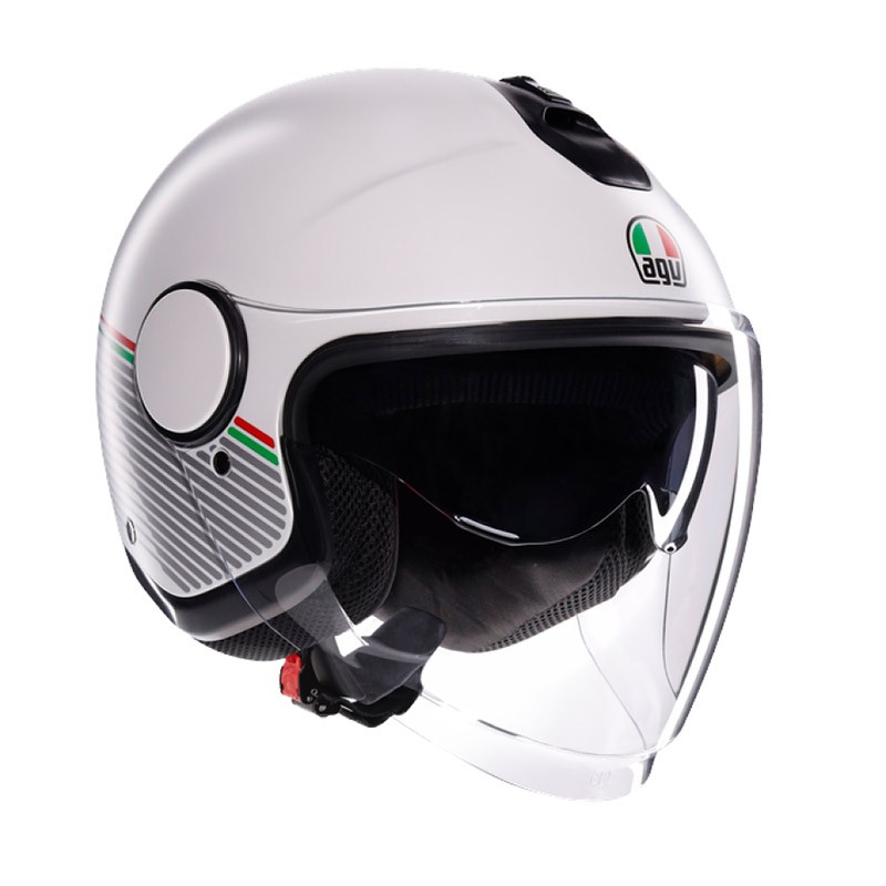 Casco jet Agv Eteres CAPOLIVERI MATT WHITE ITALY helmet casque