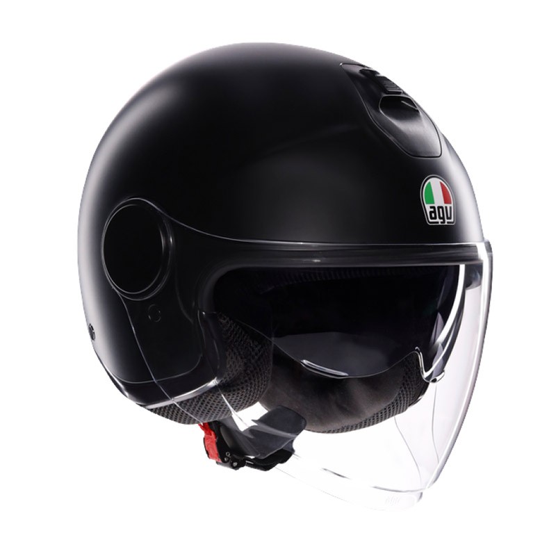 Casco jet Agv Eteres Mono Matt black helmet casque