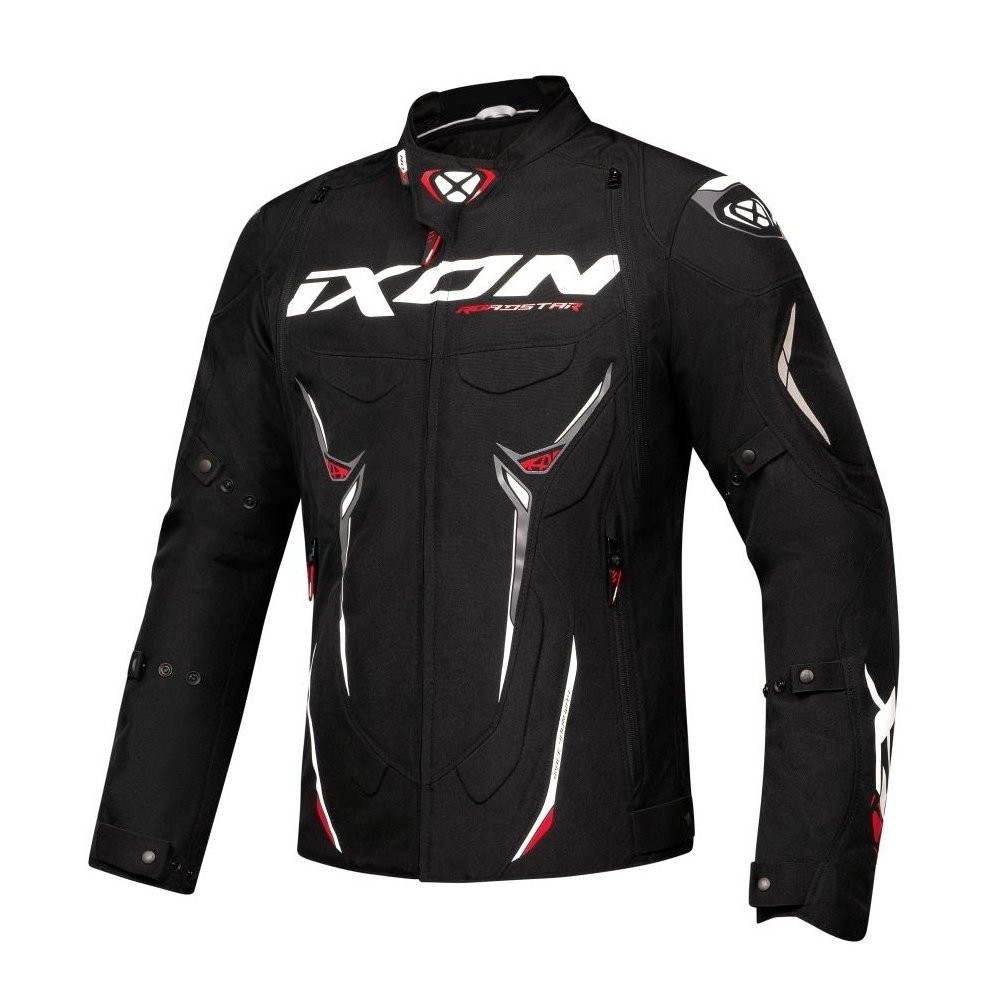 Giacca uomo Ixon Roadstar blackwhite red jacket