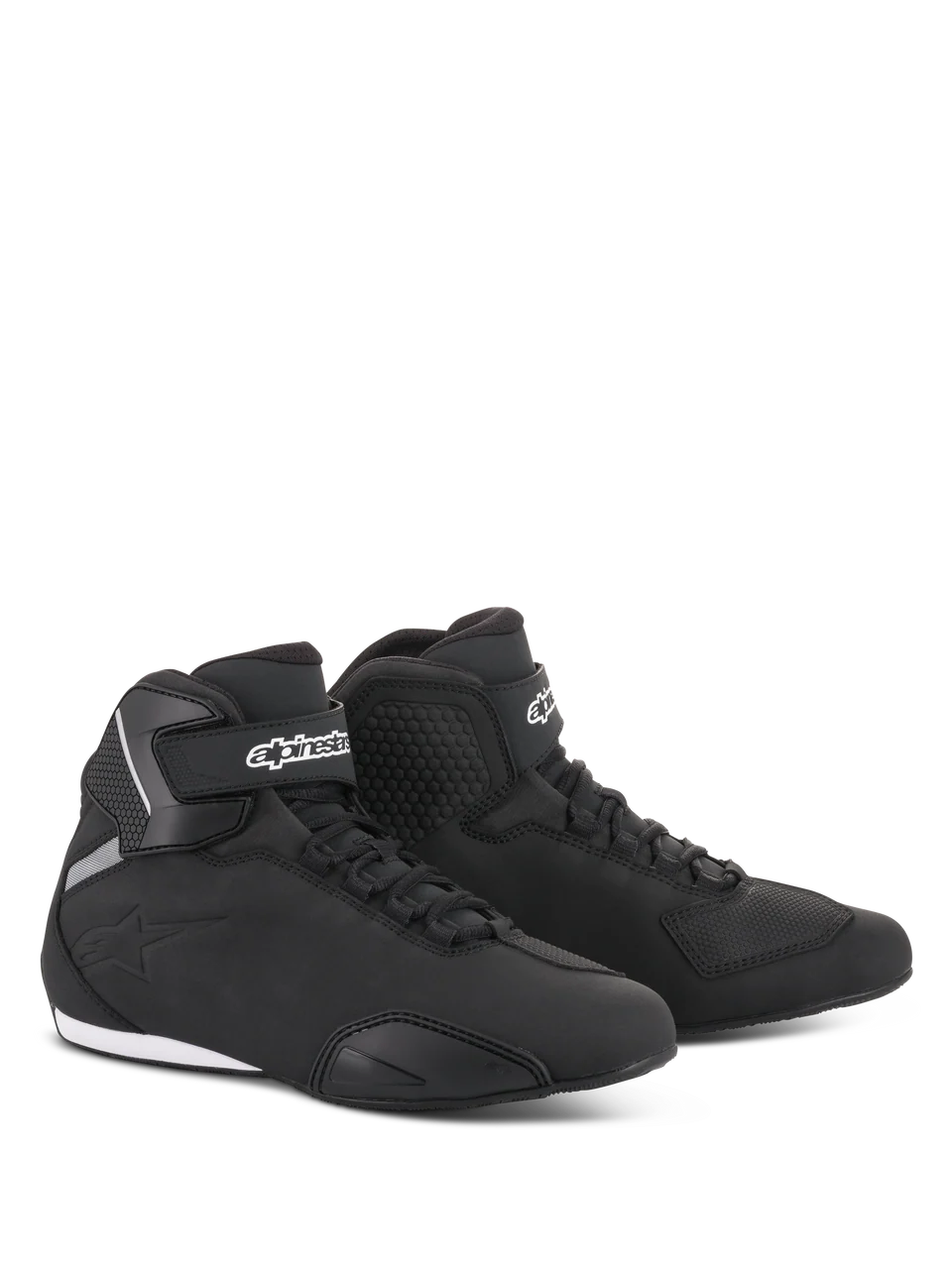 Scarpe moto Alpinestars Sektor black white shoes
