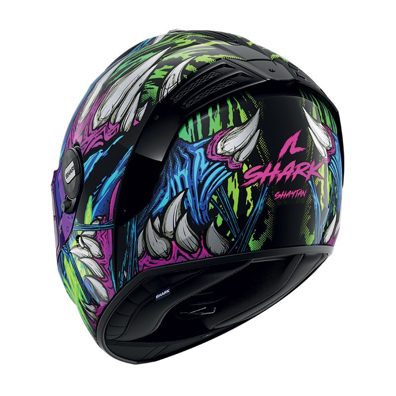 Casco integrale Shark Spartan RS Shaytan verde viola helmet casque