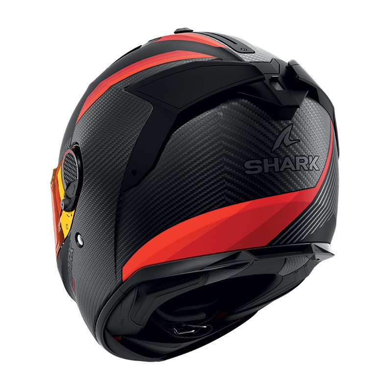 Casco integrale Shark Spartan GT PRO DOKHTA CARBON arancio antracite DOA helmet casque