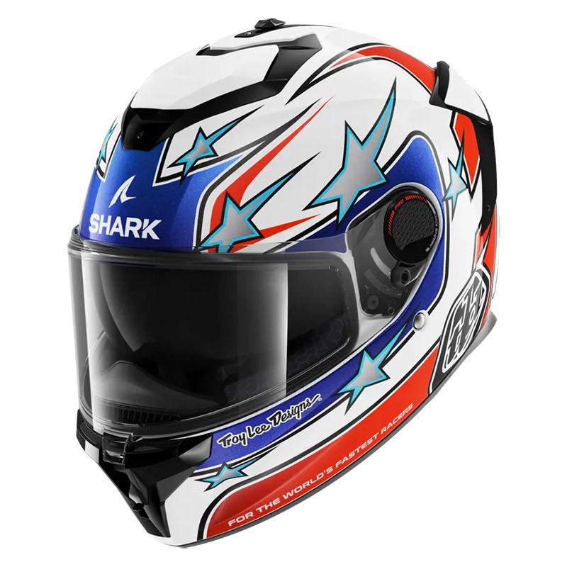 Casco integrale Shark Spartan GT PRO Flagstaff Bianco Rosso Blu WBR helmet casque