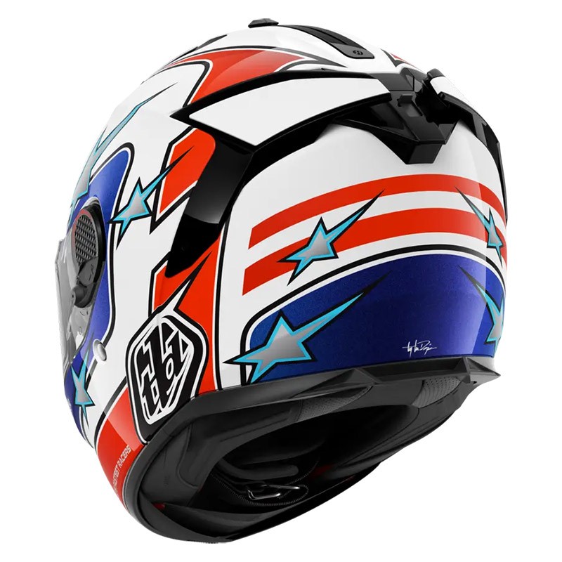 Casco integrale Shark Spartan GT PRO Flagstaff Bianco Rosso Blu WBR helmet casque