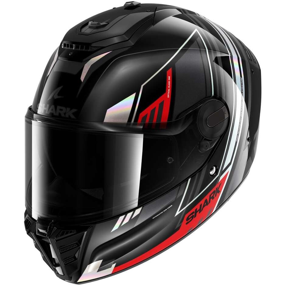 Casco integrale Shark SPARTAN RS BYRHON Nero Iridescent Rosso KIR helmet casque