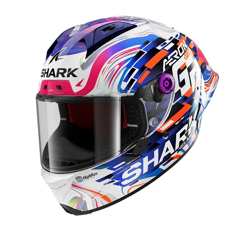 Casco integrale Shark AERON GT Zarco France Viola helmet casque