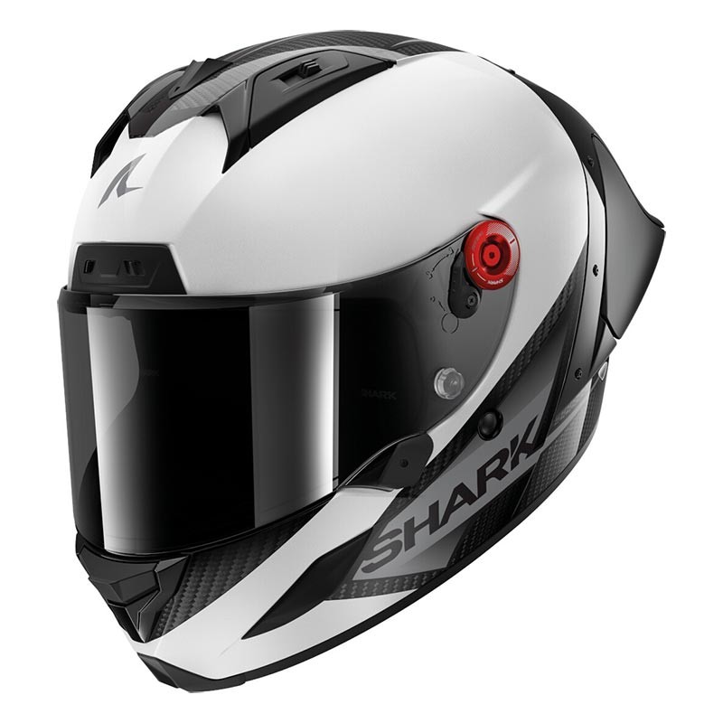 Casco integrale Shark AERON GT Blank Sp carbonio white helmet casque