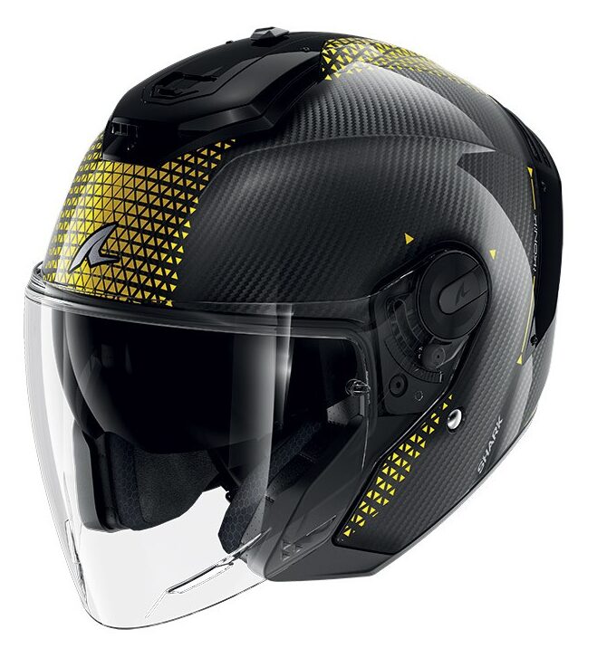 Casco jet carbonio Shark RS Jet carbon IKONIK oro gold DRU helmet casque