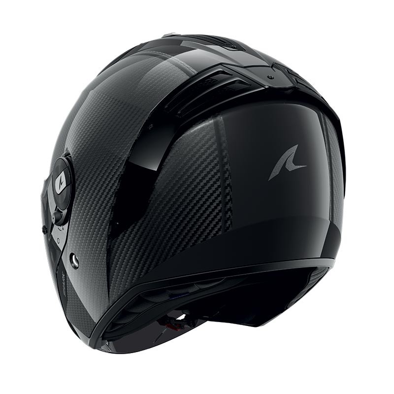 Casco jet Shark RS Jet CARBON SKIN nero glossy DKD helmet casque