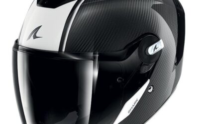 Casco jet Shark RS Jet CARBON SKIN Bianco DWK helmet casque