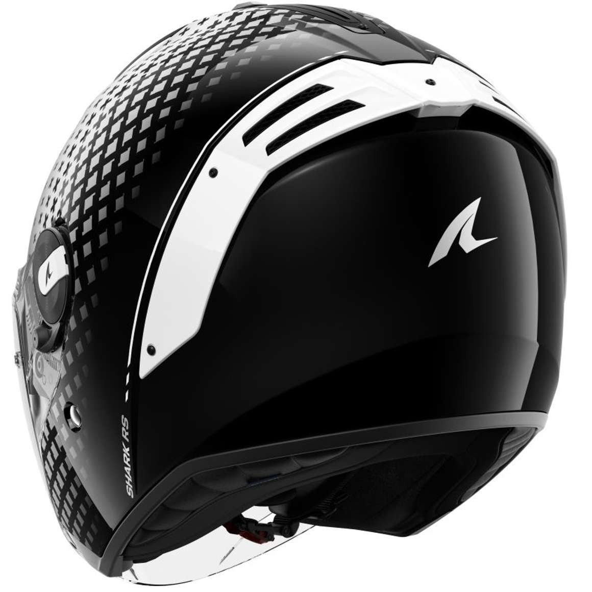 Casco jet Shark RS Jet Stride Black White KWK helmet casque