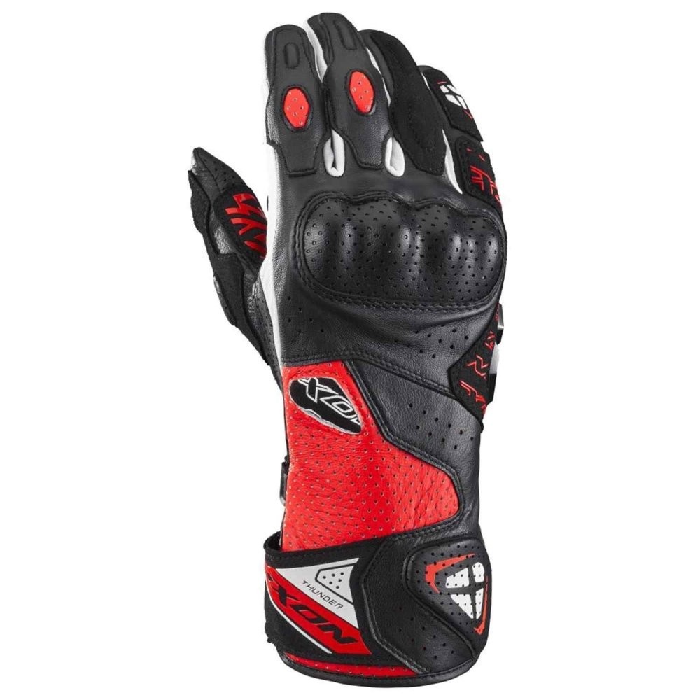 Guanti Ixon Thunder Air uomo black red white gloves
