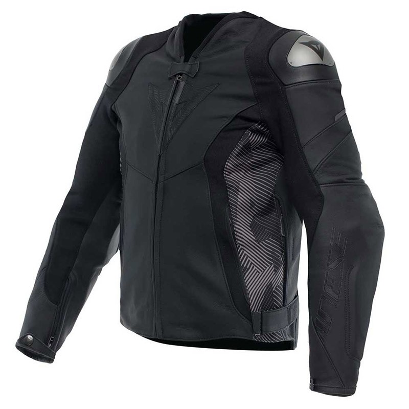Giacca pelle Dainese AVRO 5 Black Anthracite leather jacket