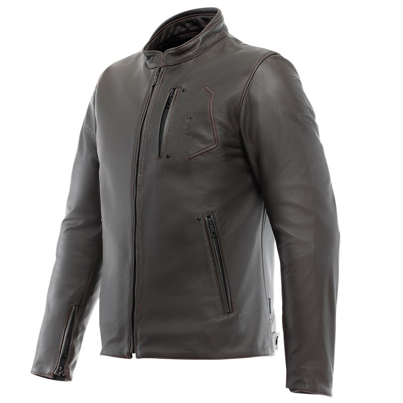 Giacca pelle Dainese Fulcro dark brown leather jacket