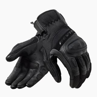 Guanti pelle uomo Revit Dirt 4 Black leather gloves
