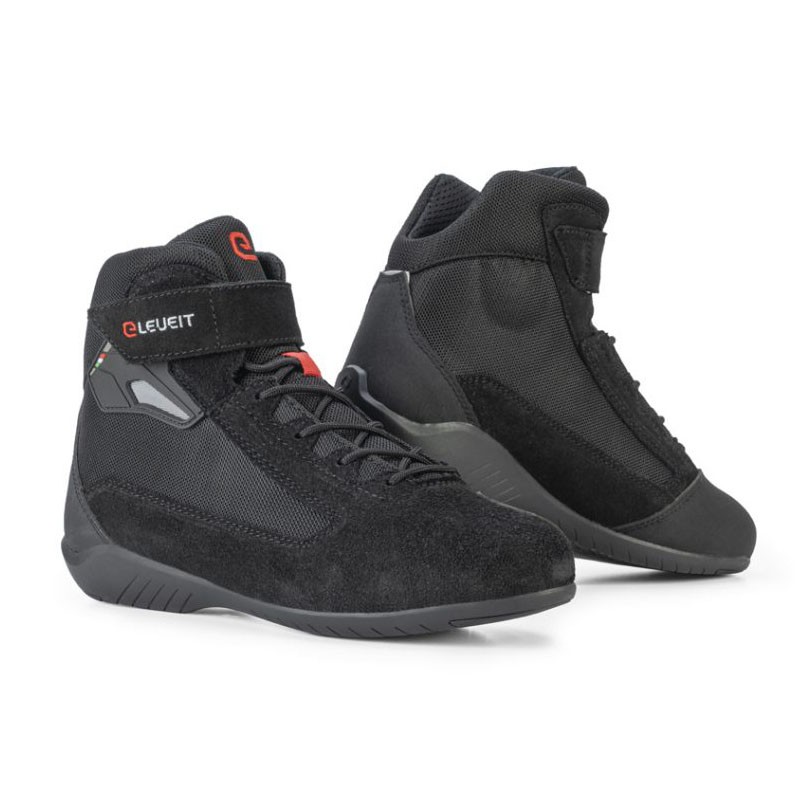 Scarpe uomo moto Eleveit Fighter man black shoes