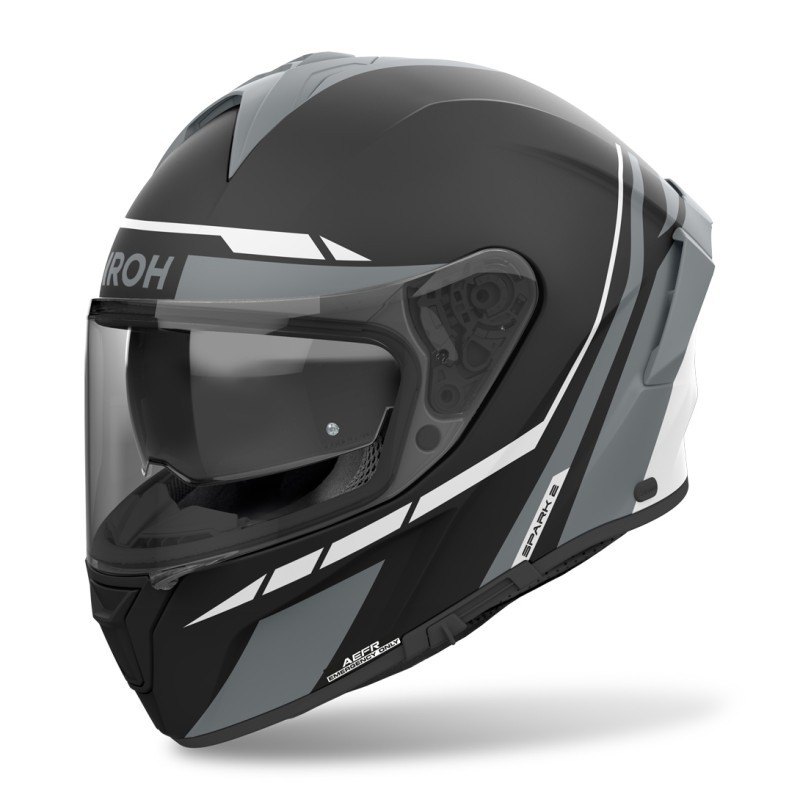 Casco integrale Airoh Spark 2 Spinner Grigio Opaco helmet casque