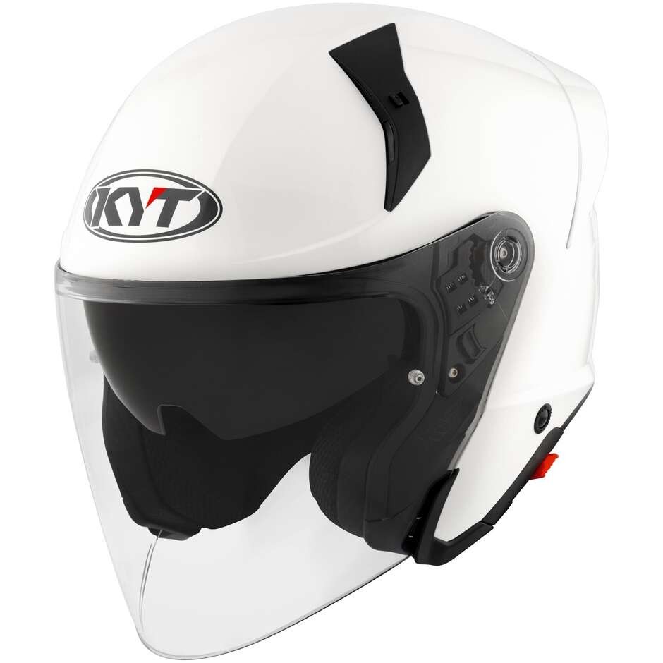 Casco jet KYT TT-R JET Bianco Lucido helmet casque
