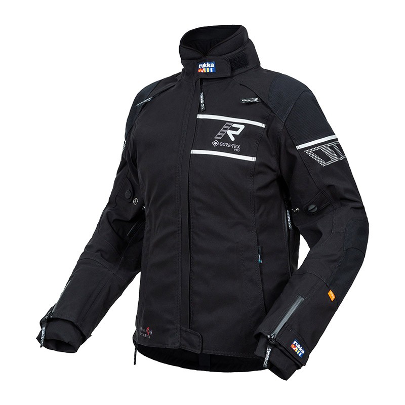 Giacca Moto Donna RUKKA Raptorina Gore-tex lady Black Reflex jacket