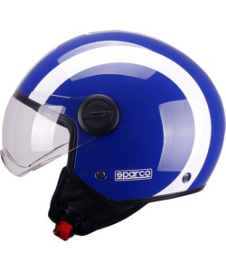 Casco Jet Sparco SP601 Blu Bianco helmet