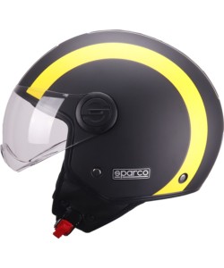 Casco Jet Sparco SP601 Nero Giallo Opaco helmet
