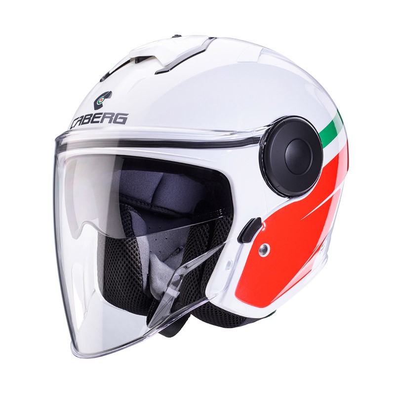 Casco Caberg Soho Zephyr WHITE RED GREEN HELMET