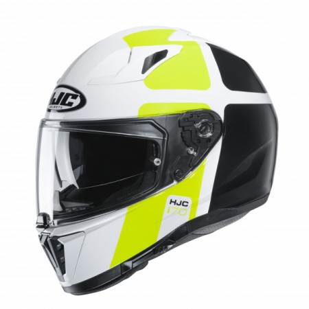 Casco integrale Hjc i70 PRIKA yellow Mc4h helmet