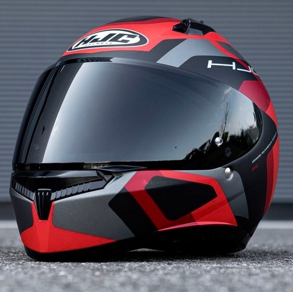 Casco integrale moto Hjc C10 TINS MC1 ROSSO RED helmet casque