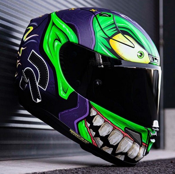 Casco integrale Hjc Rpha 11 Green Goblin helmet