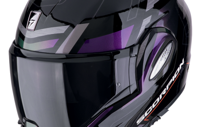 Casco modulare Scorpion EXO-TECH EVO CONQUER BLACK CAMALEON helmet