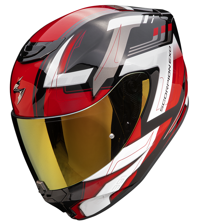 Casco integrale Scorpion exo 391 CAPTOR Black Red helmet casque