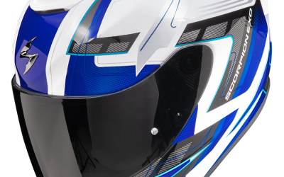 Casco integrale Scorpion exo 391 CAPTOR White Blue helmet casque