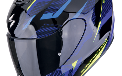 Casco integrale Scorpion exo 391 AAXO Black Blu helmet casque