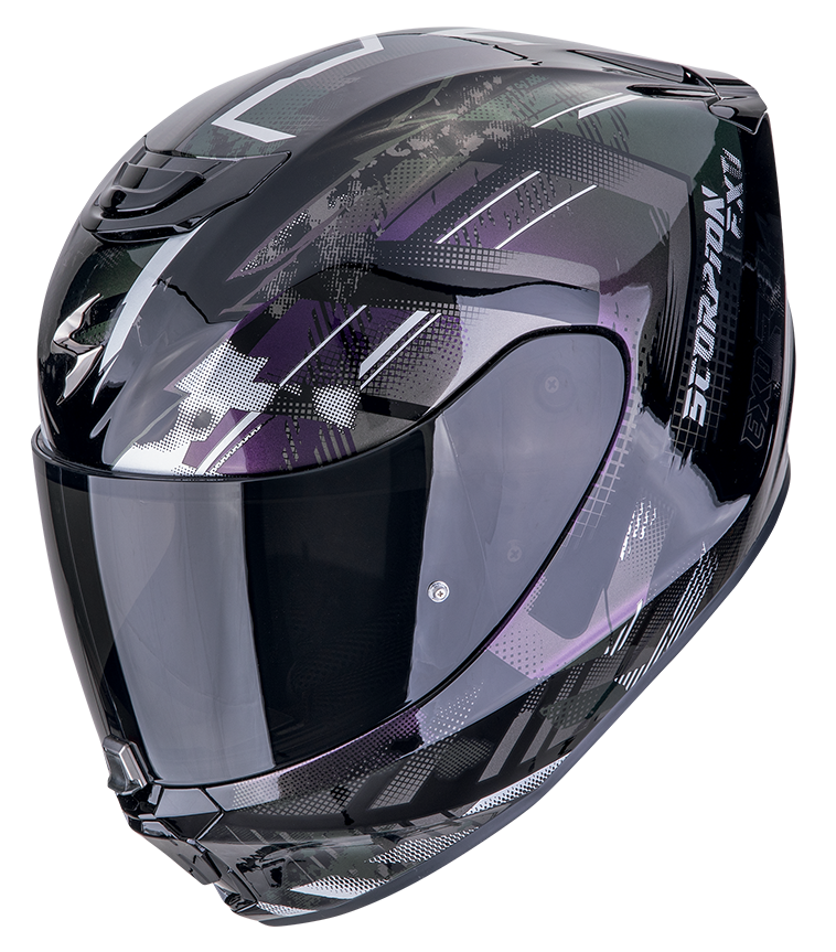 Casco integrale Scorpion exo 391 CLUTTER Black Camaleon helmet casque