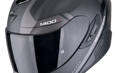 Casco integrale Scorpion exo 1400 EVO 2 Carbon ENKO BLACK SILVER helmet casque