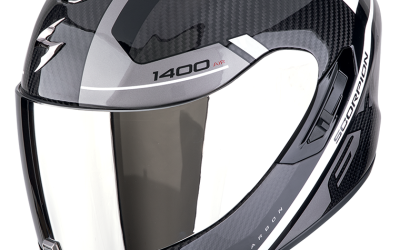 Casco integrale Scorpion exo 1400 EVO 2 Carbon ENKO SILVER WHITE helmet casque
