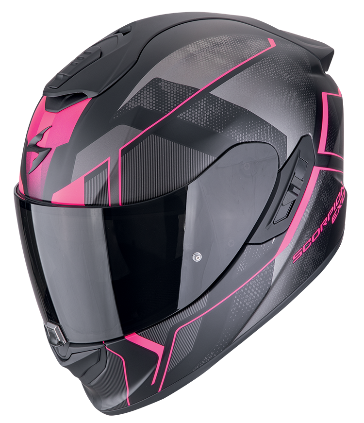 Casco integrale Scorpion exo 1400 EVO 2 INTENSIO MATT BLACK PINK helmet casque