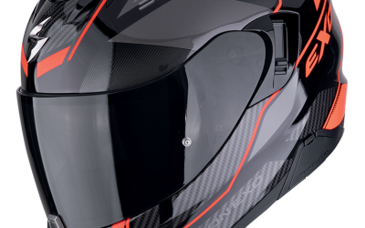 Casco integrale Scorpion exo 520 evo LENA BLACK RED helmet casque