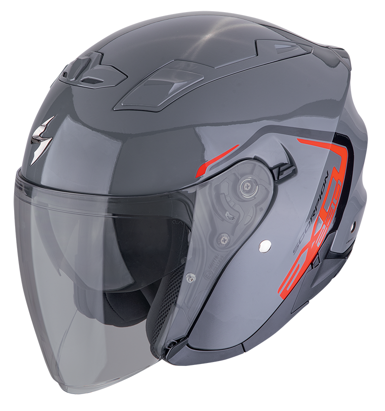 Casco Scorpion Exo 230 CIT-E CEMENT GREY RED helmet casque