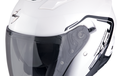 Casco Scorpion Exo 230 CIT-E WHITE BLACK helmet casque