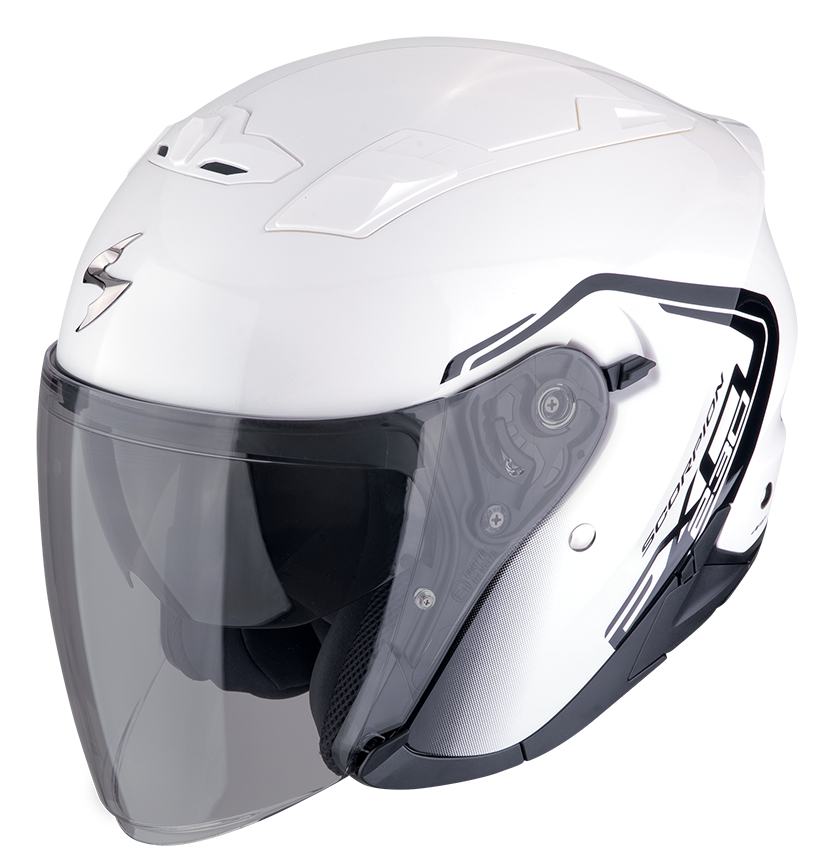 Casco Scorpion Exo 230 CIT-E BIANCO NERO WHITE BLACK helmet casque