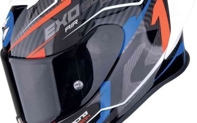 Casco integrale Scorpion Exo R1 EVO 2 Coup Black Red Blue helmet casque