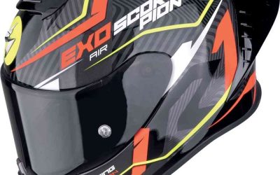 Casco integrale Scorpion Exo R1 EVO 2 Coup Black Neon Red Yellow helmet casque