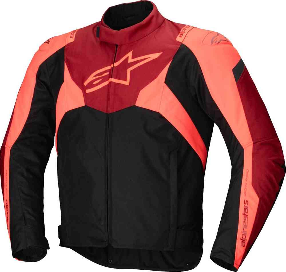 Giacca Moto Alpinestars T Jaws V4 WP WaterProof Black Red Fluo jacket